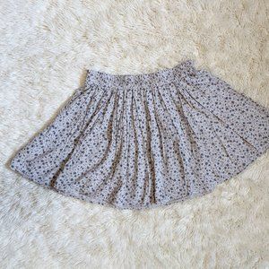 Brandy Melville Blue Floral Print Skirt OS